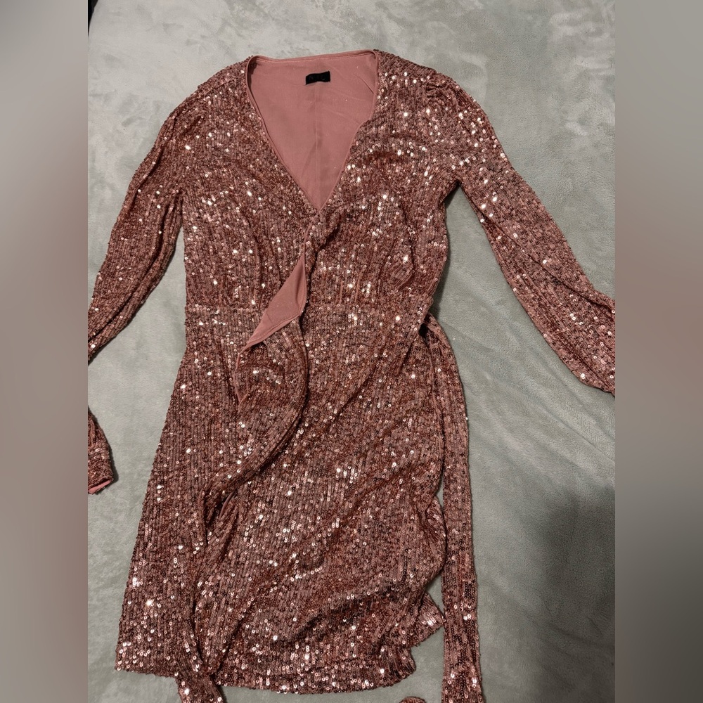 Rose gold formal dress